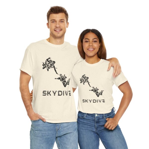 Skydive Unisex Heavy Cotton Tee – Bold Graphic Print & Durable Comfort - Image 11