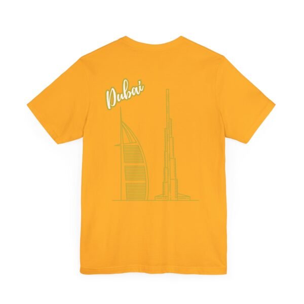 Gold Dubai Graphic Unisex T-Shirt – Luxury & Comfort - Image 4