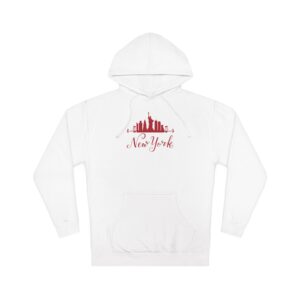 New York-Inspired Unisex Hoodie – Bold Skyline Graphic