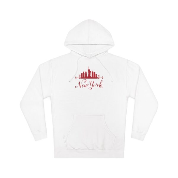 New York-Inspired Unisex Hoodie – Bold Skyline Graphic