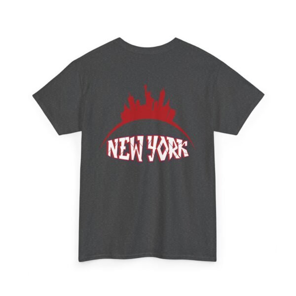 New York City Skyline T-Shirt – Bold Red NY Graphic & Script - Image 18