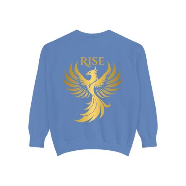 Phoenix Rise Unisex Garment-Dyed Sweatshirt – Gold Phoenix Graphic - Image 31