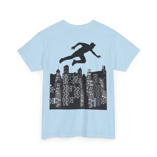 Parkour Unisex Heavy Cotton Tee – Extreme Sports & Urban Freerunning Graphic T-shirt - Image 11