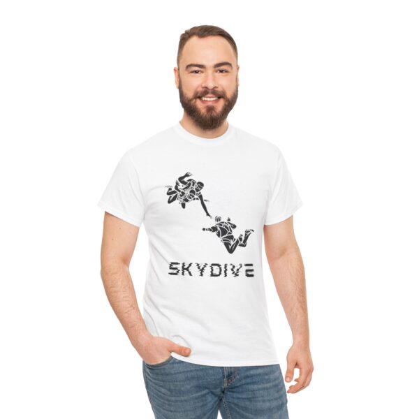 Skydive Unisex Heavy Cotton Tee – Bold Graphic Print & Durable Comfort - Image 5