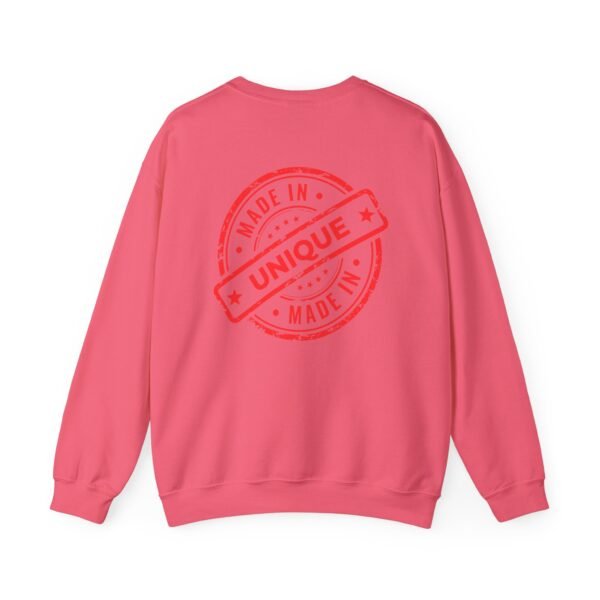 Made in Unique Red Stamp Crewneck Sweatshirt | Unisex Heavy Blend - Image 26