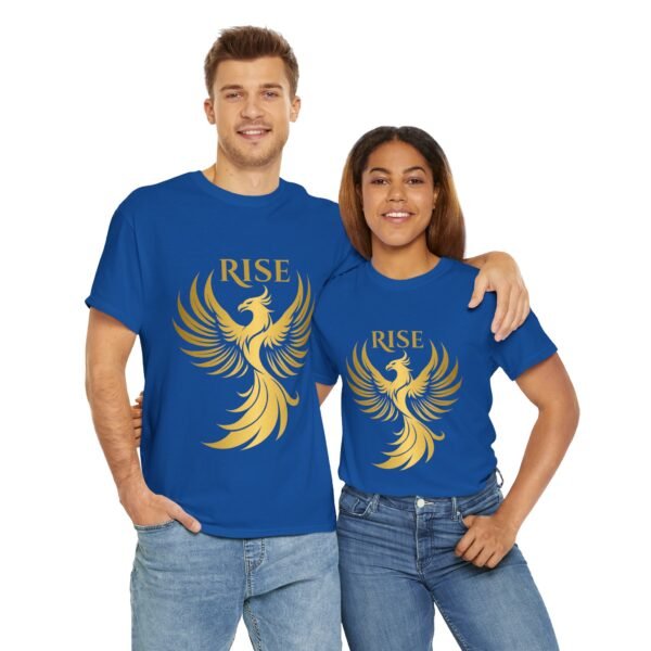 Phoenix Rise Unisex Heavy Cotton T-Shirt – Gold Phoenix Graphic Tee - Image 41