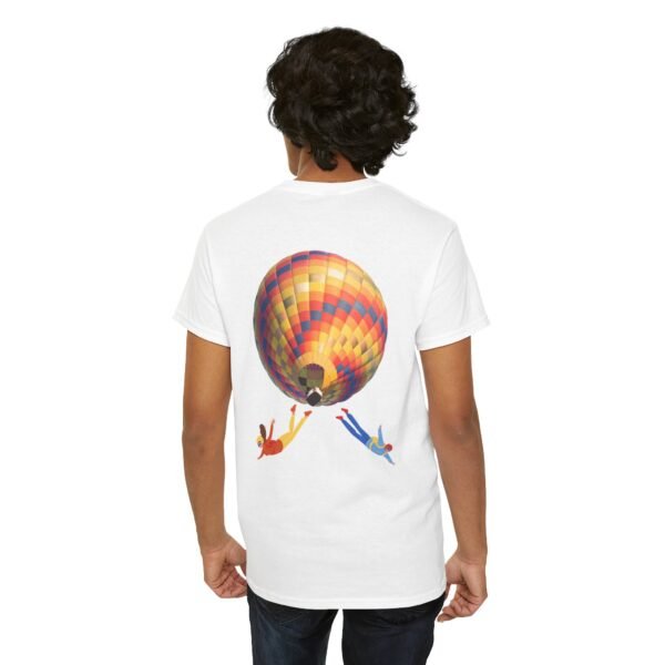 Skydiving Graphic Unisex Heavy Cotton Tee | Jump from the Sky T-Shirt - Image 3