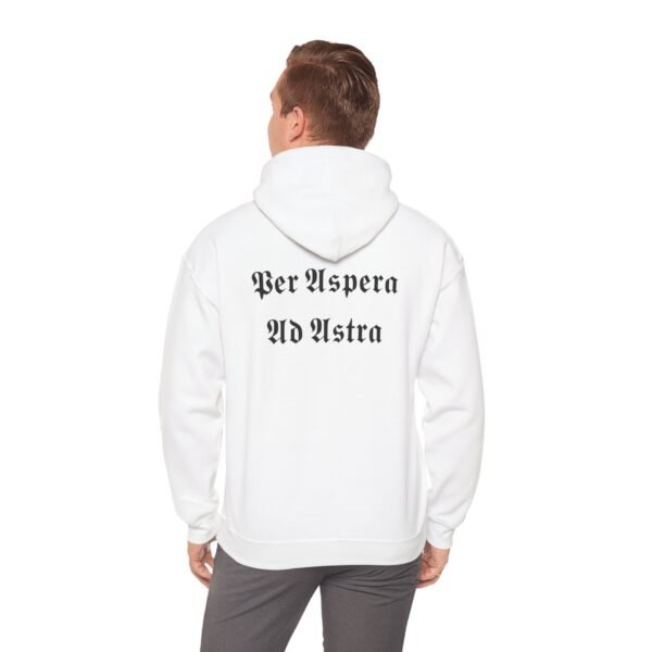 Per Aspera Ad Astra - Gothic Heavy Blend Hooded Sweatshirt - Image 3