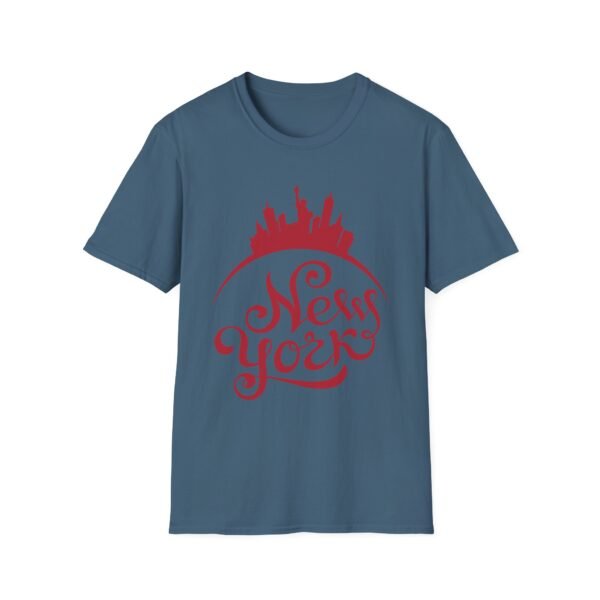 New York City Soft-Style T-Shirt – Bold Red NY Graphic & Script - Image 18