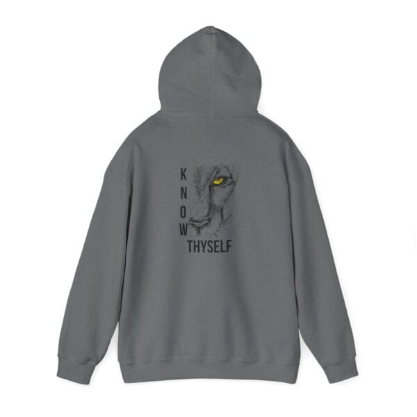 "Know Thyself" Lion Graphic Hoodie – Unisex Heavy Blend Sweatshirt, Cotton-Polyester, Cozy & Durabl - Image 21