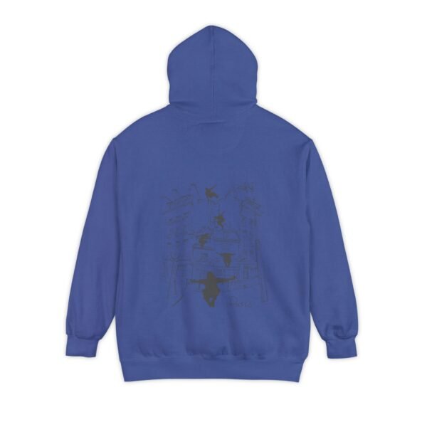 Unisex Garment-Dyed Hoodie with Parkour Graphic Back Print – Extreme Sports & Urban Adventure Style - Image 17