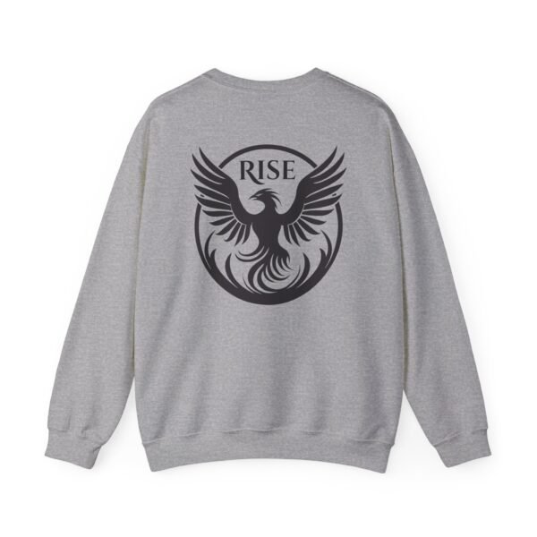 Bold Phoenix Rise Unisex Heavy Blend Crewneck Sweatshirt – Statement Back Design - Image 11