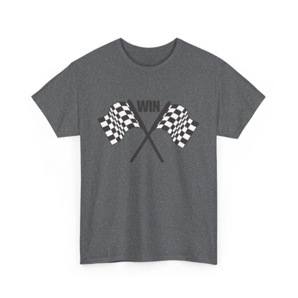 Unisex Heavy Cotton Tee – Racing Flag & "Win" Graphic | Bold Motorsport Style T-Shirt - Image 20