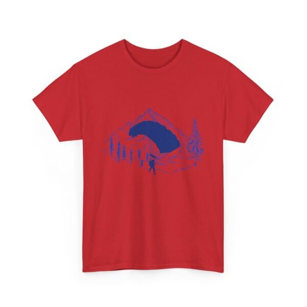 Adventure Sport T-Shirt - Skydiver and Mountain Design - Image 48