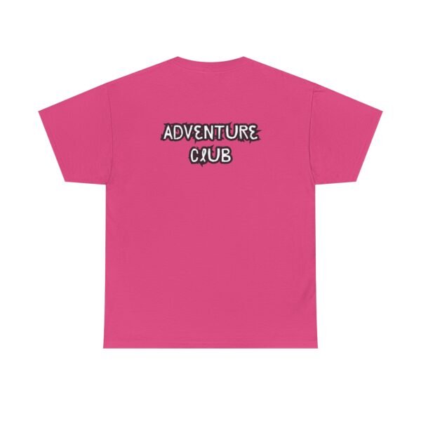 Unisex Heavy Cotton Tee with Black "Adventure Club" Back Print – Bold & Comfortable - Image 29