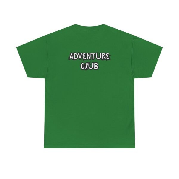 Unisex Heavy Cotton Tee with Black "Adventure Club" Back Print – Bold & Comfortable - Image 18