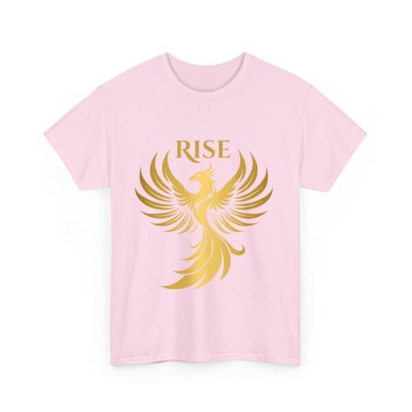 Phoenix Rise Unisex Heavy Cotton T-Shirt – Gold Phoenix Graphic Tee - Image 46