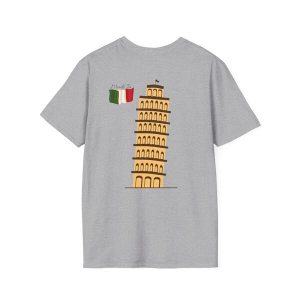 Unisex Soft-Style T-Shirt with Pisa Tower & Italian Flag | Lightweight & Stylish - Image 8