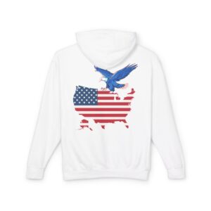 USA Map Unisex Hooded Sweatshirt – Bold Eagle Graphic