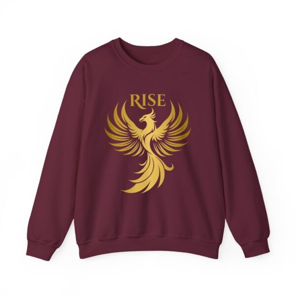 Phoenix Rise Unisex Heavy Blend™ Crewneck Sweatshirt – Gold Phoenix Graphic - Image 19