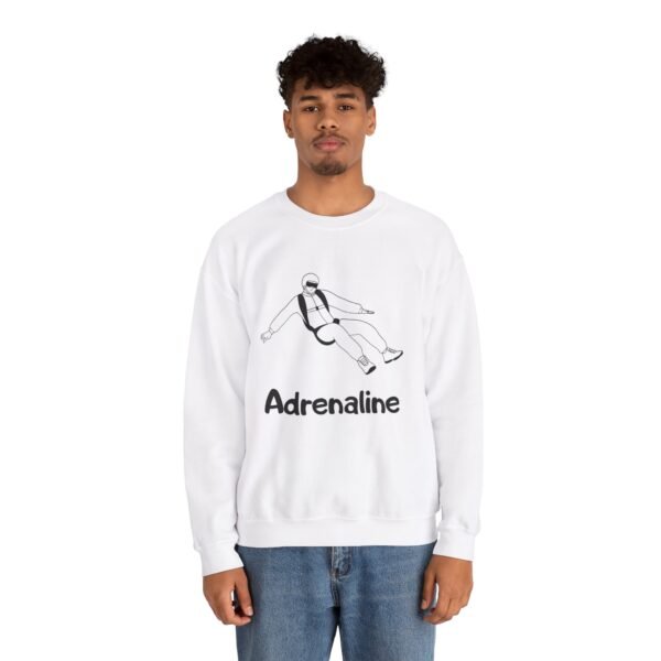 Adrenaline Skydiver Unisex Heavy Blend™ Crewneck Sweatshirt – Extreme Sports & Adventure Apparel - Image 3