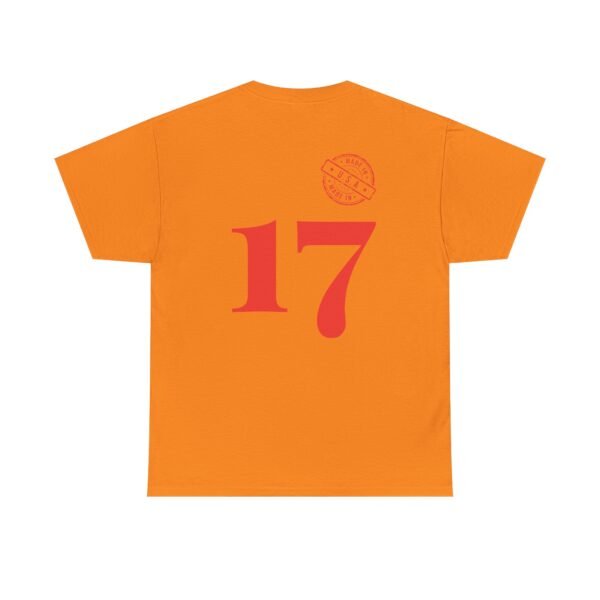 Unisex Heavy Cotton T-Shirt with Bold "17" & Made in America Design | Classic & Durable - Image 24