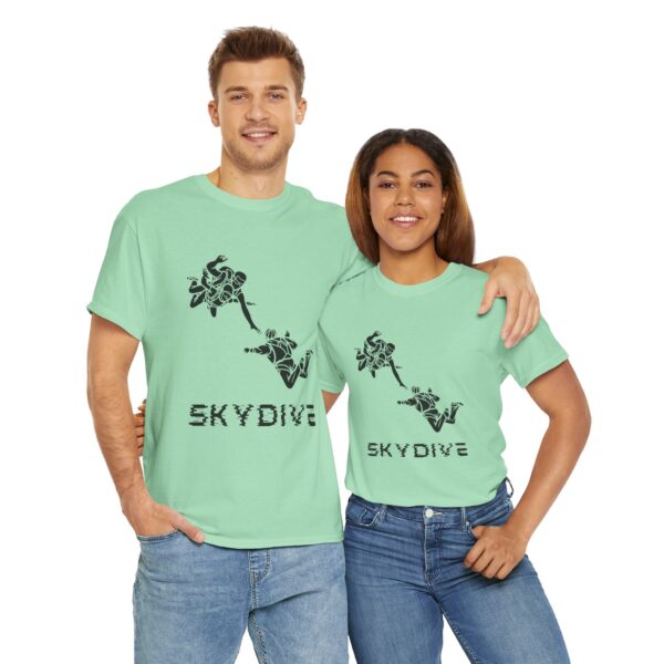 Skydive Unisex Heavy Cotton Tee – Bold Graphic Print & Durable Comfort - Image 15