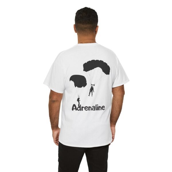 Adrenaline Skydiver Unisex Heavy Cotton Tee – Extreme Sports & Adventure T-Shirt - Image 3