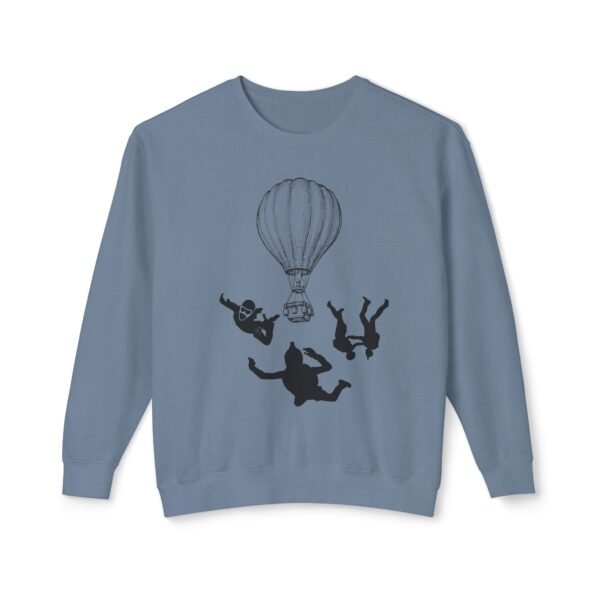 Extreme Sports Skydiving Sweatshirt – Unisex Lightweight Crewneck | Adventure-Inspired - Image 23