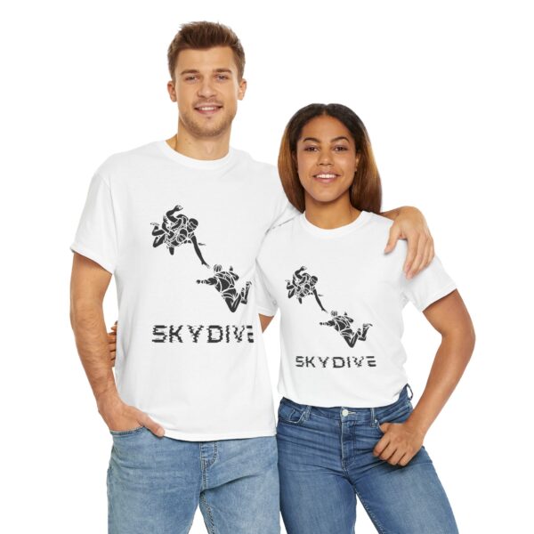 Skydive Unisex Heavy Cotton Tee – Bold Graphic Print & Durable Comfort - Image 6