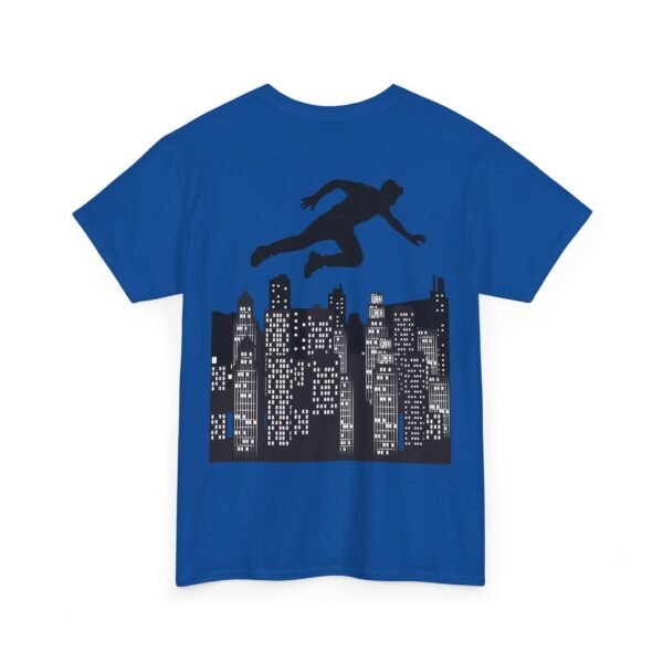 Parkour Unisex Heavy Cotton Tee – Extreme Sports & Urban Freerunning Graphic T-shirt - Image 13