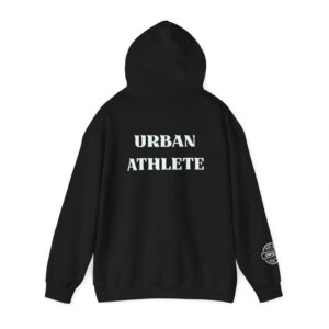 Urban Athlete Unisex Heavy Blend Hoodie – Bold Back Print & Plush Comfort