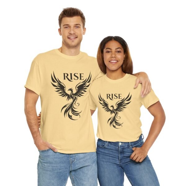 Phoenix Rise  Unisex Heavy Cotton Tee  – Bold & Inspirational Graphic Tee - Image 11