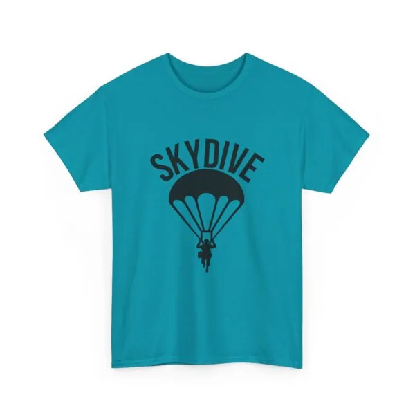 Skydive Graphic Unisex Heavy Cotton Tee | Skydiver Jump T-Shirt – Adrenaline Rush Apparel - Image 16