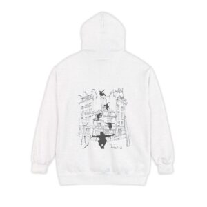 Parkour Graphic Unisex Garment-Dyed Hoodie – Bold Back Design