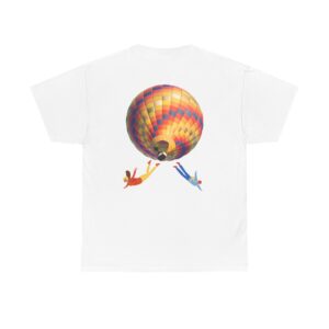 Skydiving Graphic Unisex Cotton Tee – Bold Back Design & Durable Comfort