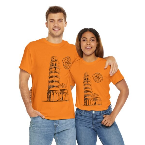 Unisex Cotton T-Shirt with Pisa Tower & "Made in Italy" Design | Stylish & Comfortable - Image 12