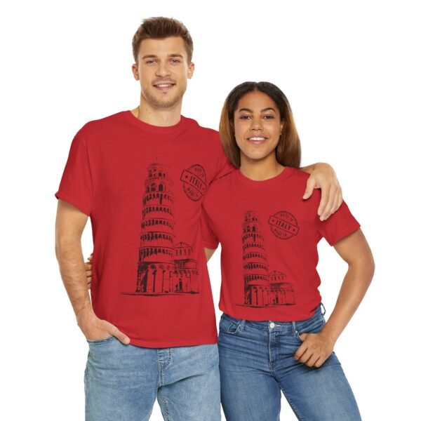 Unisex Cotton T-Shirt with Pisa Tower & "Made in Italy" Design | Stylish & Comfortable - Image 24