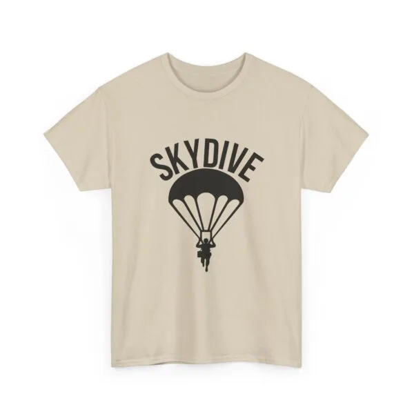 Skydive Graphic Unisex Heavy Cotton Tee | Skydiver Jump T-Shirt – Adrenaline Rush Apparel - Image 28