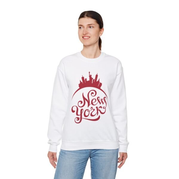 New York Graphic Unisex Crewneck Sweatshirt – Cozy & Stylish Heavy Blend - Image 4