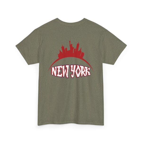 New York City Skyline T-Shirt – Bold Red NY Graphic & Script - Image 14