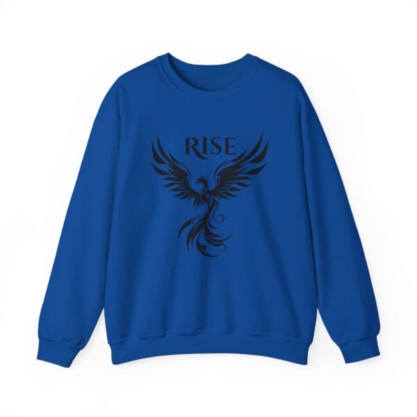 Black Phoenix Rise Unisex Heavy Blend Crewneck Sweatshirt – Bold & Cozy Graphic - Image 37