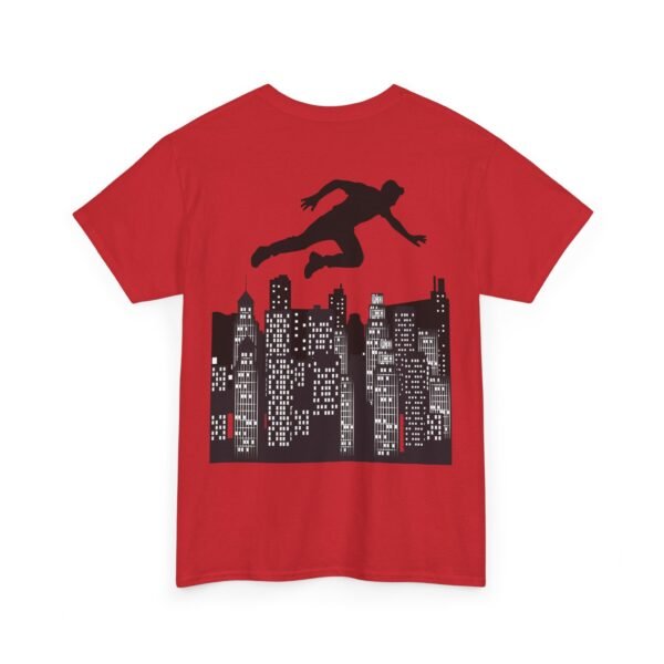 Parkour Unisex Heavy Cotton Tee – Extreme Sports & Urban Freerunning Graphic T-shirt - Image 17