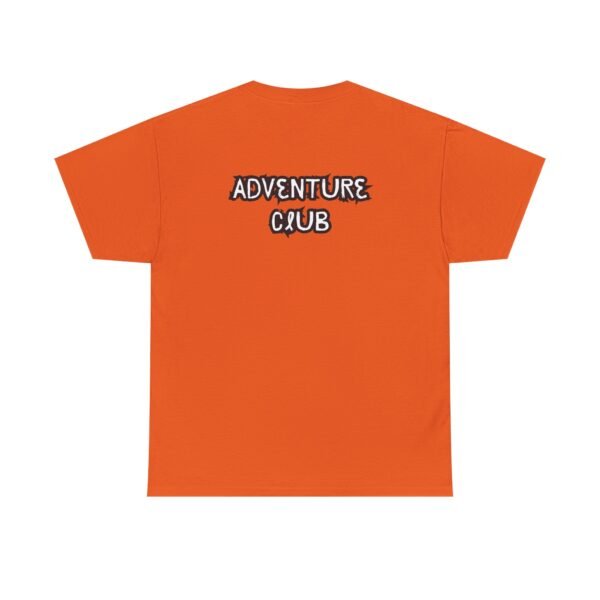 Unisex Heavy Cotton Tee with Black "Adventure Club" Back Print – Bold & Comfortable - Image 13