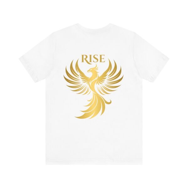 Phoenix Rise Unisex Jersey Short Sleeve T-Shirt – Gold Phoenix Graphic Tee - Image 7