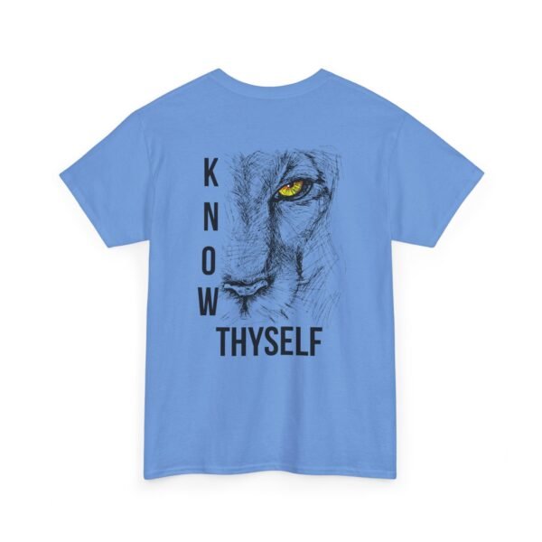 "Know Thyself" Lion Graphic T-Shirt – Unisex Heavy Cotton Tee - Image 35