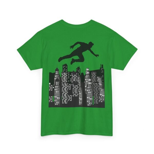 Parkour Unisex Heavy Cotton Tee – Extreme Sports & Urban Freerunning Graphic T-shirt - Image 31