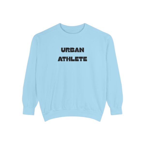 Urban Athlete Garment-Dyed Sweatshirt – Black Front Print & Relaxed Fit - Image 18