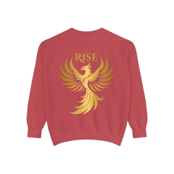 Phoenix Rise Unisex Garment-Dyed Sweatshirt – Gold Phoenix Graphic - Image 43