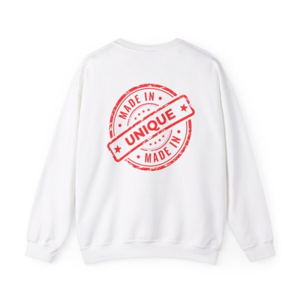 Made in Unique Red Stamp Crewneck Sweatshirt | Unisex Heavy Blend